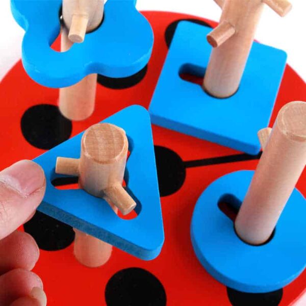 OUY Wooden Shape Color Awareness Toy Beetle Four Posts Columns Building Blocks Children Puzzle Educational Toys.jpg q50 2 Le3ab Store