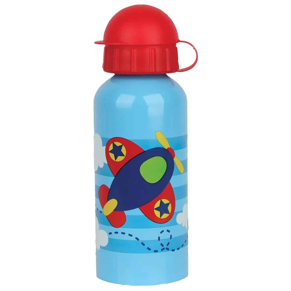 reusable water bottle on plane