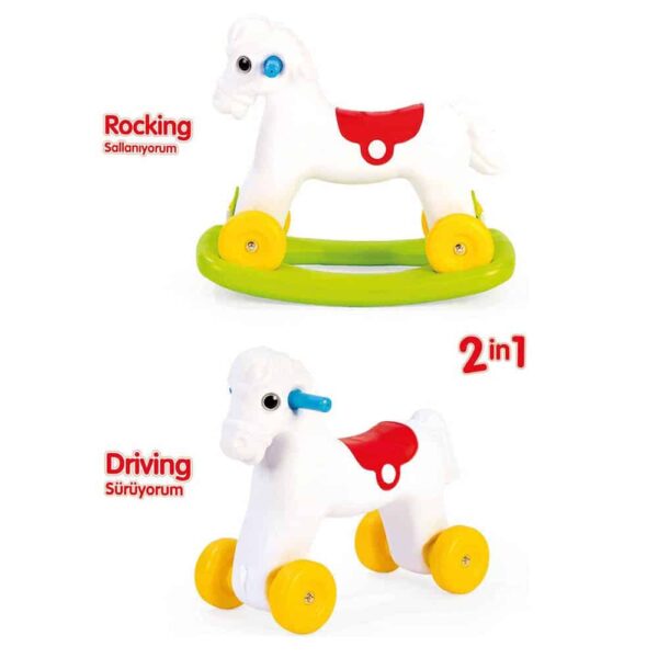 ROCKING HORSE WITH WHEELS 1 2 Le3ab Store