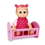 Happy Babies Moving Head Doll With Cradle 16cm Dimian