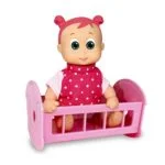 Happy Babies Moving Head Doll With Cradle 16cm Dimian