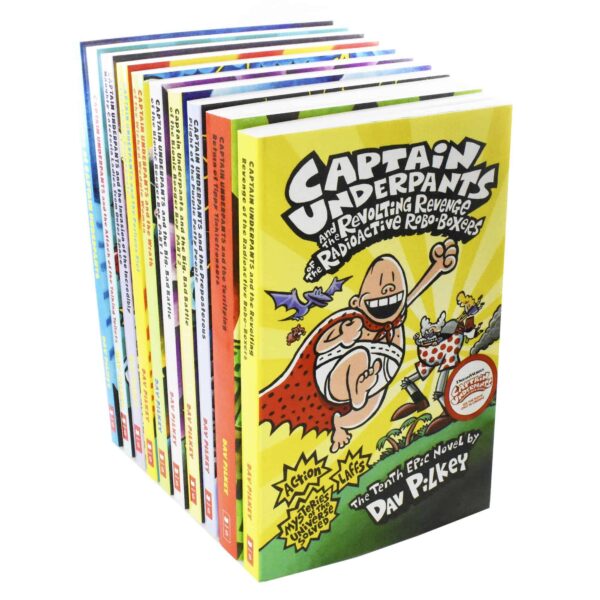 B2D0099 9781407163284 Captain Underpants 10 Books front 3 لعب ستور