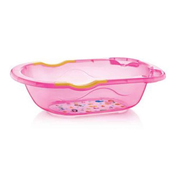 Baby Bath Tube Transparant Pink 1 Le3ab Store