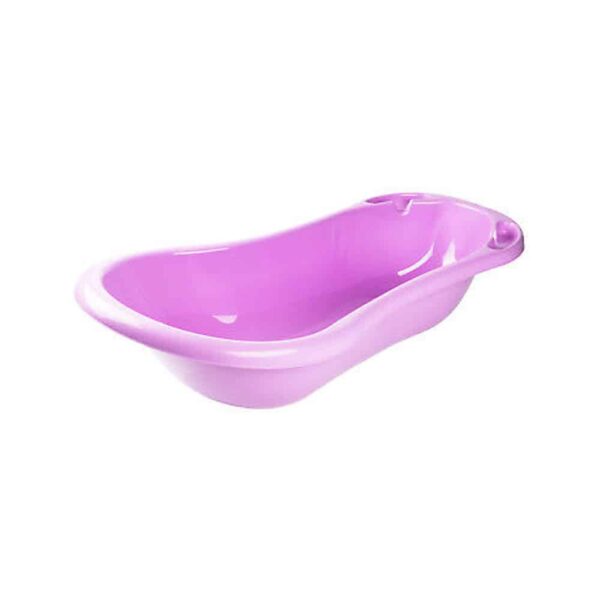 Baby Bath With Plug Hippo 84cm Lilac by Keeper 1 Le3ab Store