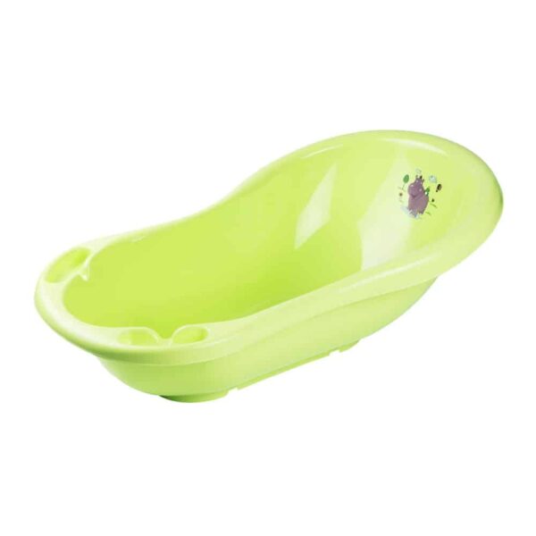 Baby Bath With Plug Hippo 84cm Lime Green by Keeper Le3ab Store