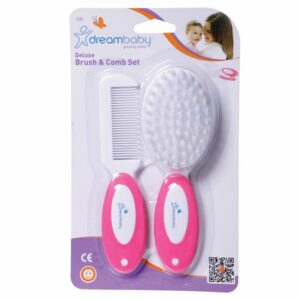 Deluxe brush & Comb set pink DreamBaby