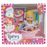 Happy Babies Drink & Wets With Bathtub & Bottle 16cm Dimian - Image 2