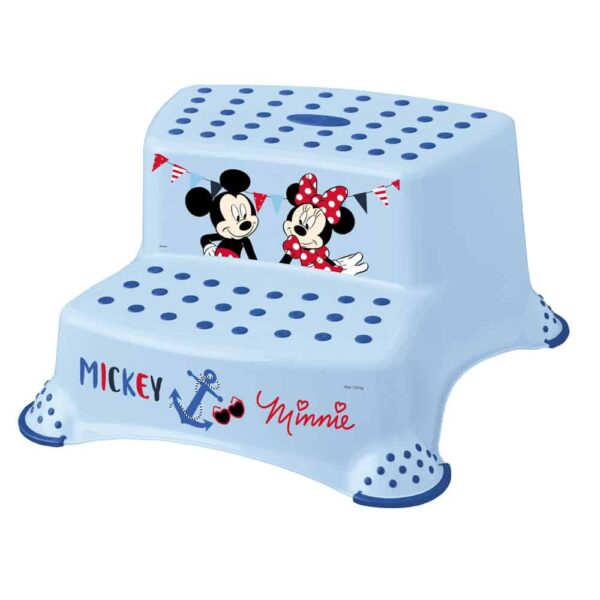 Mickey Mouse Double Step Stool with anti slip function by keeper لعب ستور