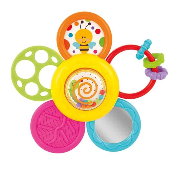 Toy School Daisy Spin Rattle n teether Le3ab Store