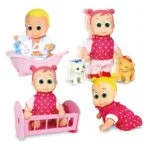 Happy Babies Moving Head Doll With Cradle 16cm Dimian - Image 3