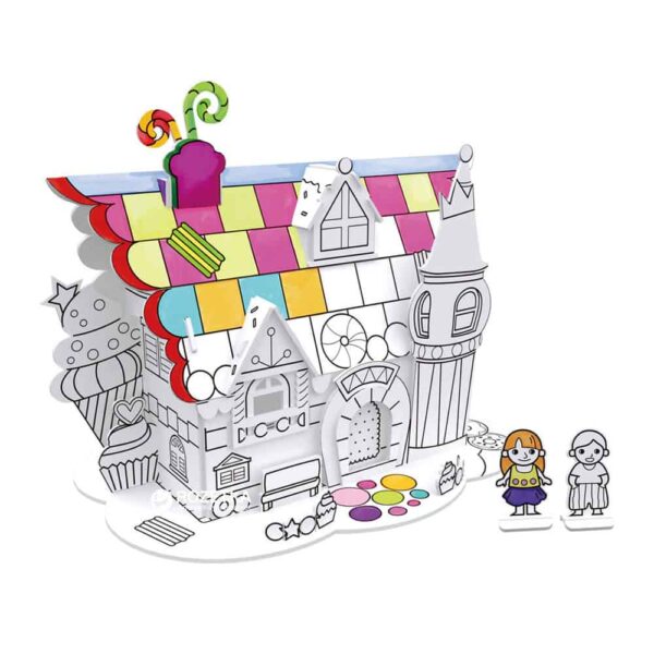 COLOURING Dessert House 23 pcs 5 Color Pens Included by Cubic Fun 1 Le3ab Store
