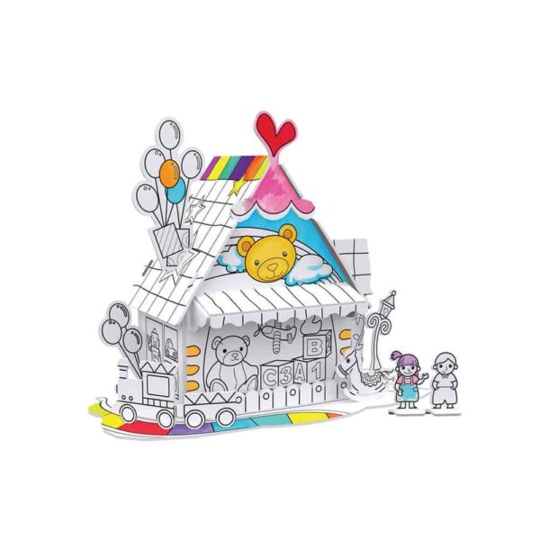 COLOURING Toy House 18 Pcs 1 Le3ab Store