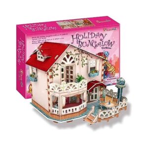 Holiday Bungalow Dollhouse 114 pcs Le3ab Store