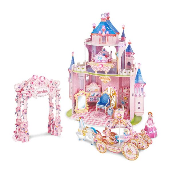 Princess Secret Garden 92 pcs 3D Princess Castle Crystal Gem Stickers 2 in 1 Le3ab Store