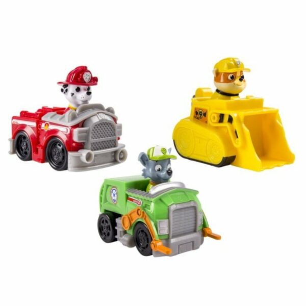Paw Patrol Racers 3 Pack Vehicle Set Marshall Rocky Rubble 2 Le3ab Store