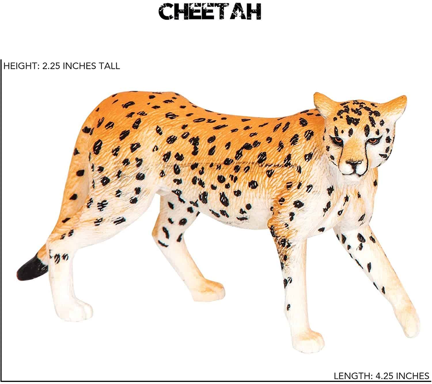 PAPO, Wild Animal Kingdom Running Cheetah Toy Figure, Multi