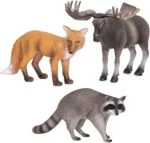 Forest Animals (Fox, Moose & Raccoon)