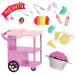 DELUXE SUMMER TREATS SERVING CART SET - PATIO TREATS TROLLEY