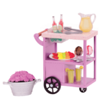 DELUXE SUMMER TREATS SERVING CART SET - PATIO TREATS TROLLEY - Image 2