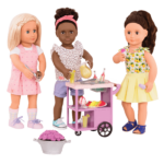 DELUXE SUMMER TREATS SERVING CART SET - PATIO TREATS TROLLEY - Image 4
