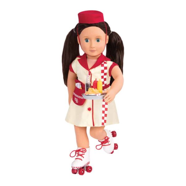 BD60048 Todays Special Waitress Uniform with Willow on rollerskates01 Le3ab Store