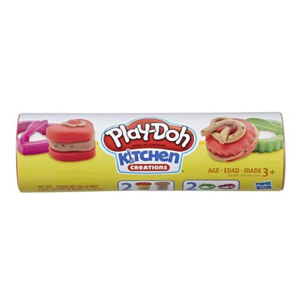 Play-Doh Cookie Canister Play Food Set with 2 Non-Toxic Colors (Chocolate Chip Cookie)
