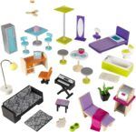 KidKraft Uptown Wooden Dollhouse with Lights & Sounds, Pool and 36 Accessories - Image 7