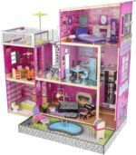 KidKraft Uptown Wooden Dollhouse with Lights & Sounds, Pool and 36 Accessories - Image 11