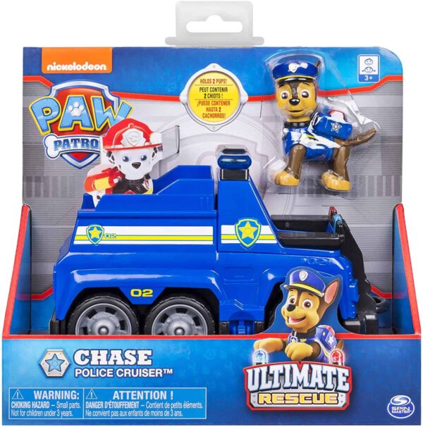 PAW Patrol Chases Ultimate Rescue Police Cruiser with Lifting Seat and Fold Out Barricade for Ages 3 and Up لعب ستور