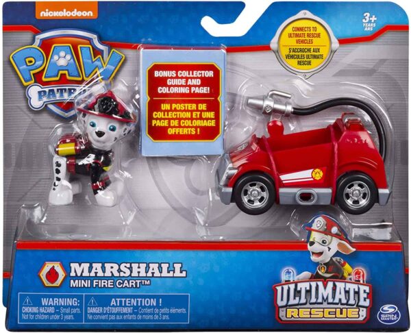 PAW Patrol Ultimate Rescue Marshalls Mini Fire Cart with Collectible Figure Le3ab Store
