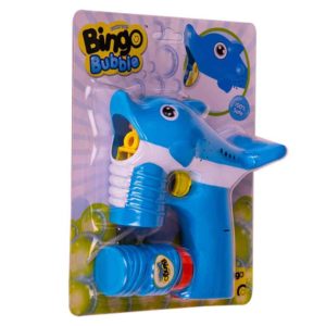 Bingo Bubble Gun Dolphin BO 2 Asst Color (Light Music) - Blue