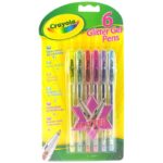 6 Glitter Gel Pens Crayola