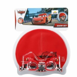 Disney Cars Cap And Swimming Goggles Set design color may vary