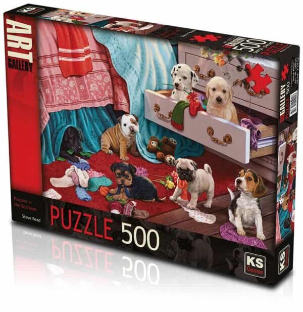 Puppies In Bedroom 500 pieces K's Games