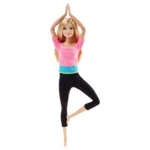 Barbie Made to Move Doll, Pink Top