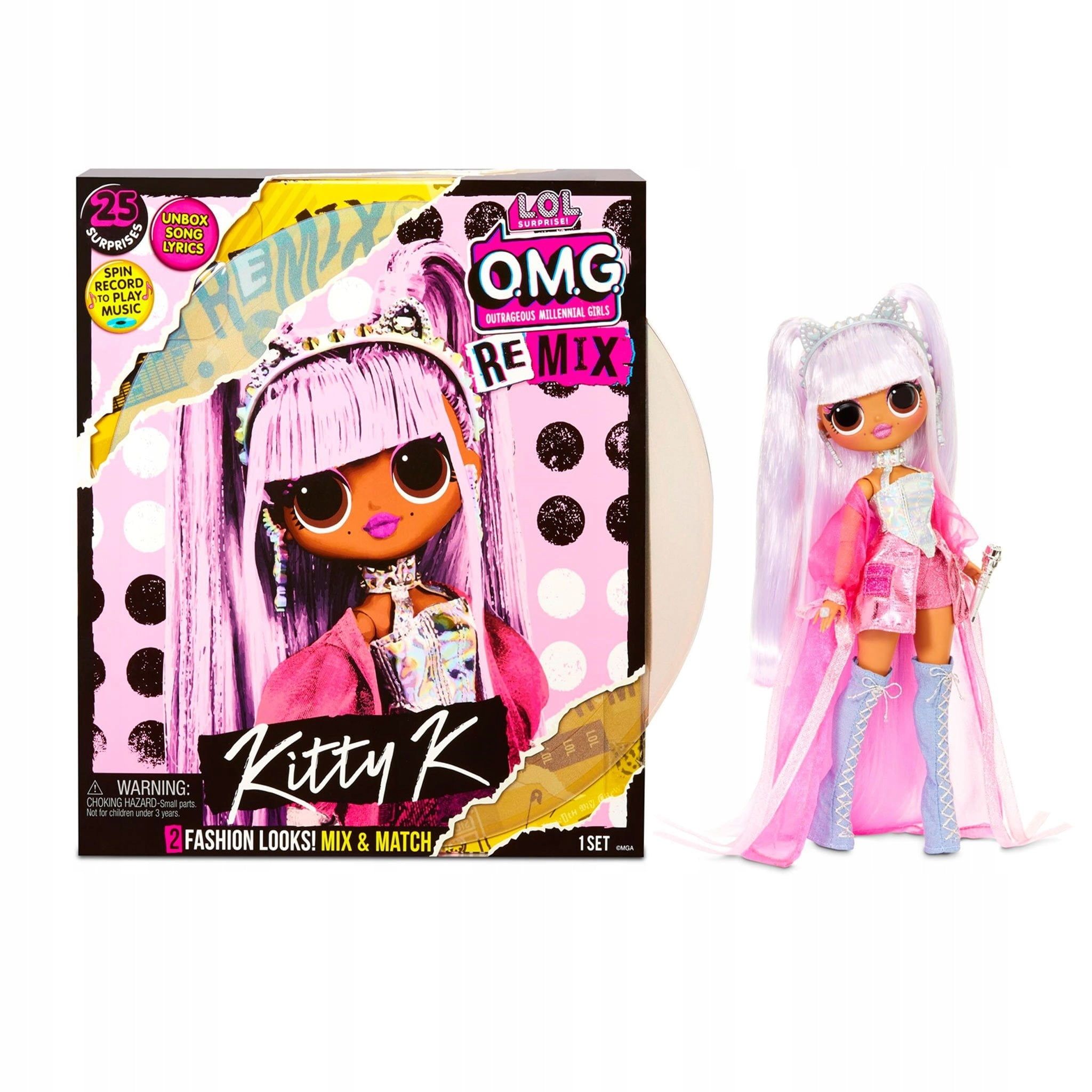 L.O.L. Surprise! O.M.G. Remix Kitty K Fashion Doll – 25 Surprises with Music L.O.L. Surprise! O.M.G. Remix Kitty K Fashion Doll – 25 Surprises with Music