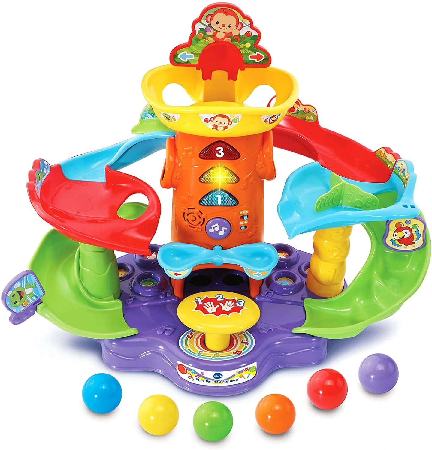Ball Pop and Play Tower, Multi-Color Vtech - Image 2