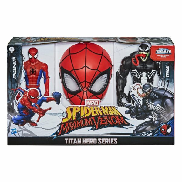 Spider-Man Maximum Venom Titan Hero Spider-Man Vs. Venom