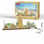 Cubic Fun Barcelona City Shaped 3D Puzzle