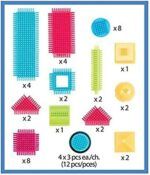 50 piece Basic builder case with handle Bristle block - Image 2