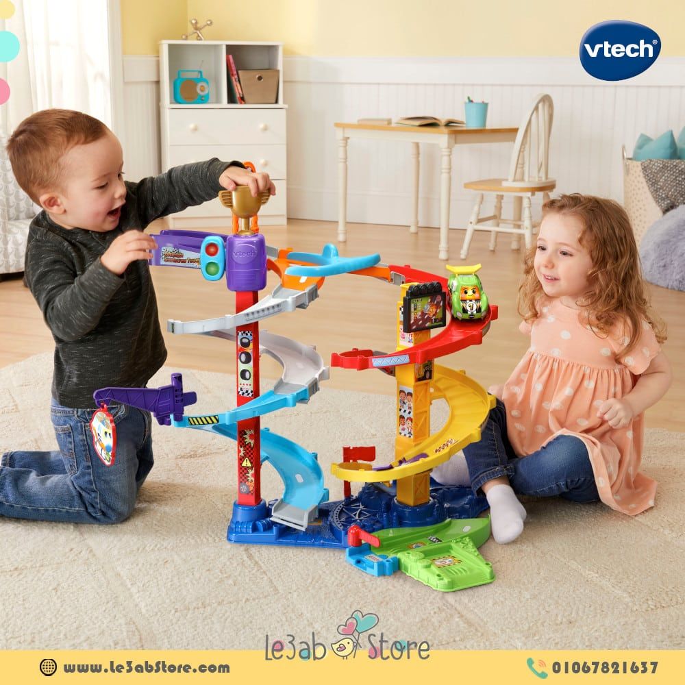 6- Go! Go! Smart Wheels Ultimate Corkscrew Tower 3+ Feet of Play VTech - Image 1