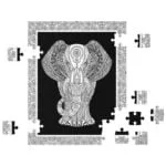 Elephant – Coloring Puzzle 60 pieces - Fluffy Bear - Image 2