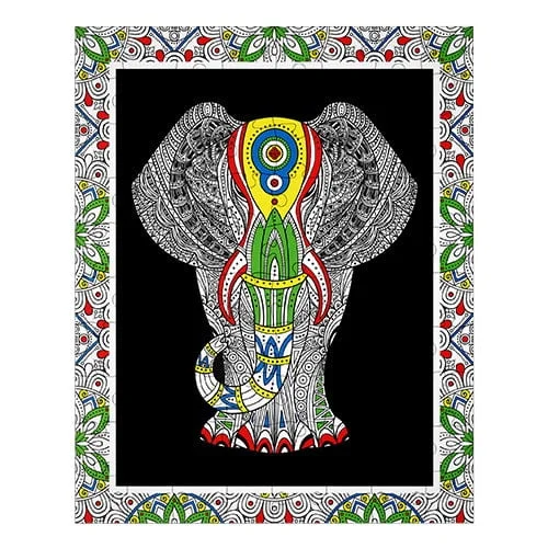 Elephant – Coloring Puzzle 60 pieces - Fluffy Bear - Image 3