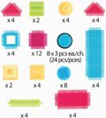 by Battat – The Official Bristle Blocks – 80 Pieces Bristle Blocks - Image 7
