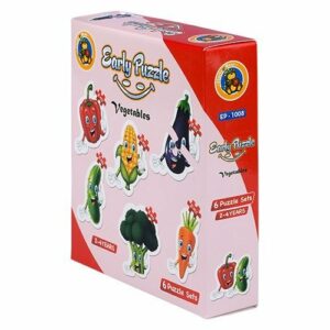 Early Vegetables 6 puzzle Sets - Fluffy Bear
