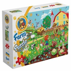Farm – puzzle 60 pieces - Fluffy Bear