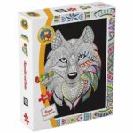 Fox – Coloring Puzzle 60 pieces - Fluffy Bear