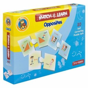 Match & Learn – Opposites 20 Self Correcting Puzzle Sets - Fluffy Bear
