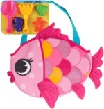 Stephen Joseph Beach Tote, Pink Fish