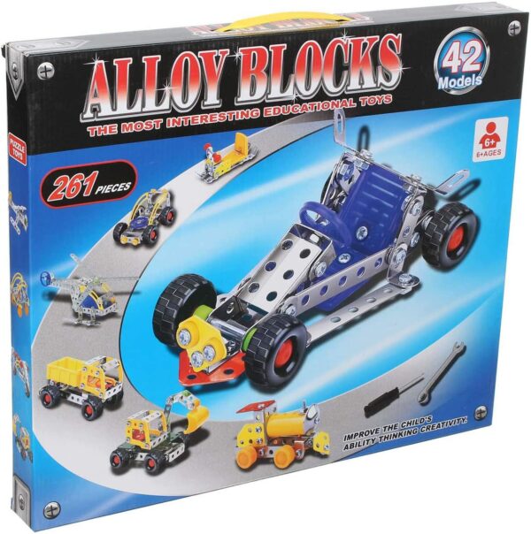 Alloy Blocks with 42 Models and 261 PCS 1 Le3ab Store